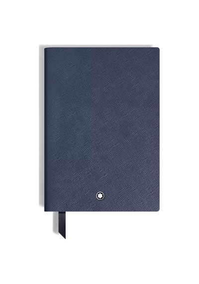 Montblanc Saffiano Deri Mavi Orta Boy Defter 134758