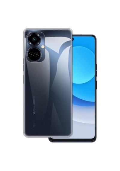 Tecno Uyumlu Camon 19 Pro Kapak 1mm Süper Silikon Şeffaf Kılıf
