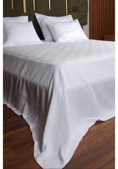 Sidney Serisi Tek Kişilik Otel Pikesi 160x230cm Beyaz