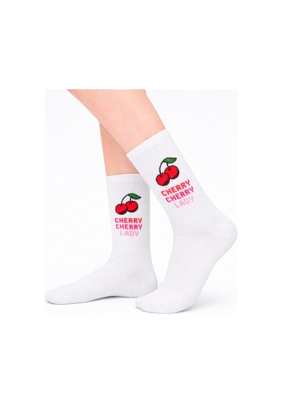 Carnaval Socks Cherry Cherry Lady Yazılı Tenis Çorap Çok Renkli