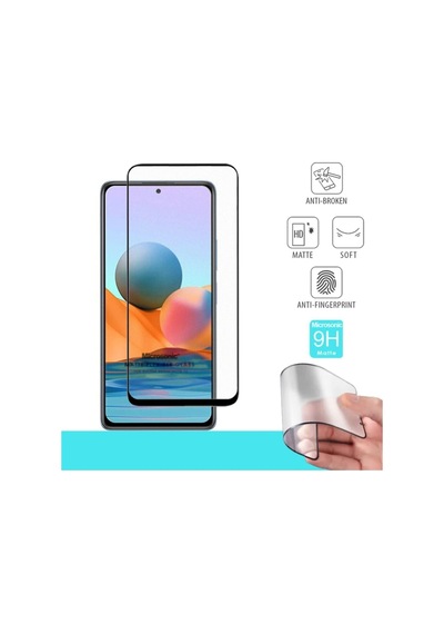 Xiaomi Redmi Note 10 Pro Seramik Matte Flexible Ekran Koruyucu Siyah