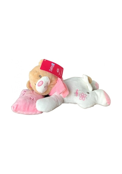 Çocuk Peluş Yatan Ayıcık 25 Cm Beyaz