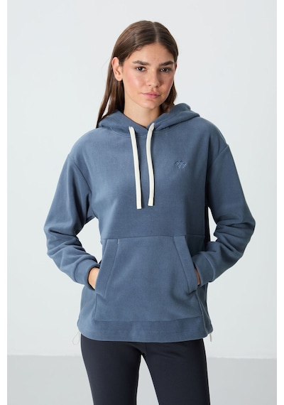 Tommy Life Petrol Kalın Yumuşak Dokulu Kapüşonlu Oversize Nakışlı Polar Kadın Sweatshirt - 97292 Petrol Tommy Life Petrol Kalın Yumuşak Dokulu Kapüşonlu Oversize Nakışlı Polar Kadın Sweatshirt - 97292 Petrol