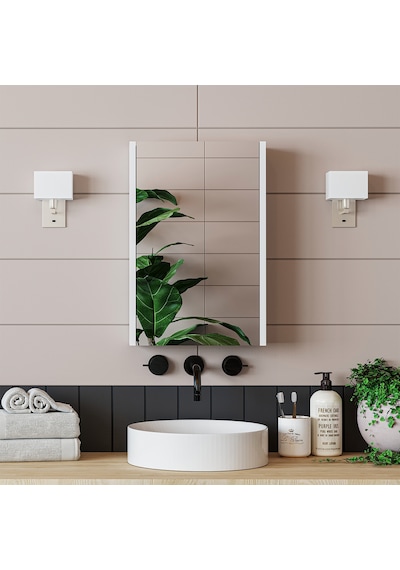 Roomart Kulpsuz Tek Kapaklı Mat Beyaz 40 Cm Mini Aynalı Banyo Üst Mat Beyaz Roomart Kulpsuz Tek Kapaklı Mat Beyaz 40 Cm Mini Aynalı Banyo Üst Mat Beyaz