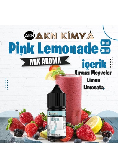 Akn Kimya Pink Lemonade Mix Aroma Kırmızı Meyveler Limon Gıda Aroması 10 Ml