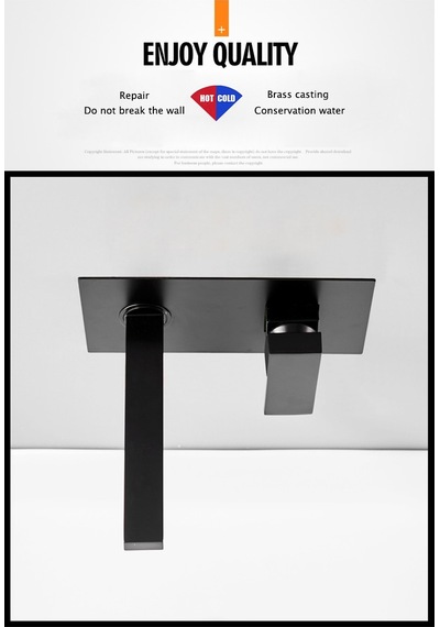 Banyo Lavabo Bataryası Ankastre Siyah