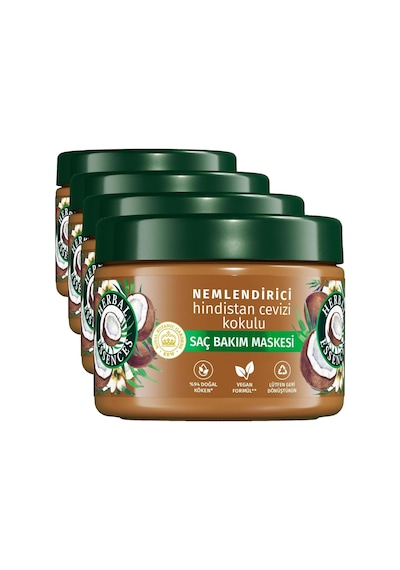 Tr Nemlendirici Hindistan Cevizi Kokulu Saç Bakım Maskesi 300ml 4 Paketi