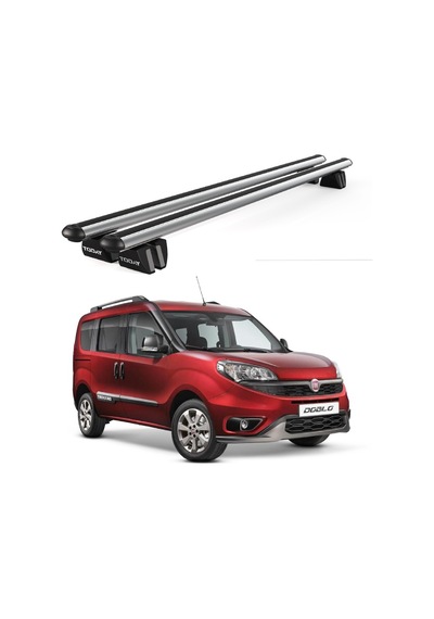 Pençe Fiat Doblo Ara Atkı 2010-2022 Uyumlu Gri Ara Atkı Port Bagaj Tavan Barı
