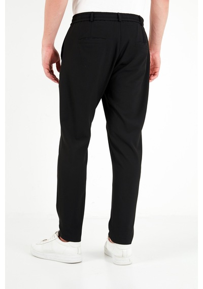 Buratti Regular Fit Belden Bağlamalı Düz Paça Pantolon Erkek Pantolon Cf26w6111111 Siyah