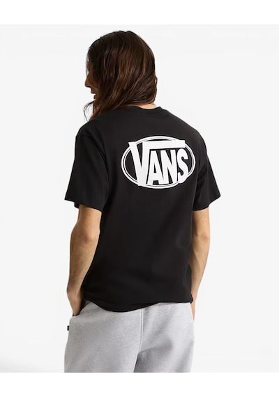 Vans Oval Logo Loose Ss Tee Erkek Siyah T-shirt - Vn0010fe