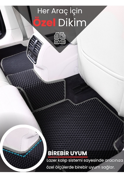Volvo Xc70 2007-2016 Uyumlu Eva Paspas Tam Set Oto Paspas,araca Özel,tam Koruma,kolay Montaj 189
