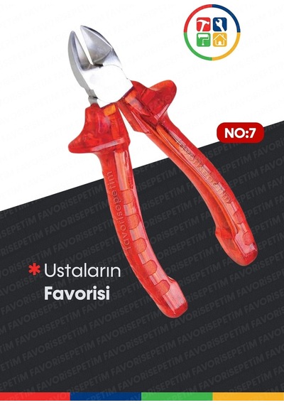 Yüksek Kalite Kırmızı Şeffaf Saplı 3 Lü Kombine Pense Kargaburun Yankeski Profesyonel Set