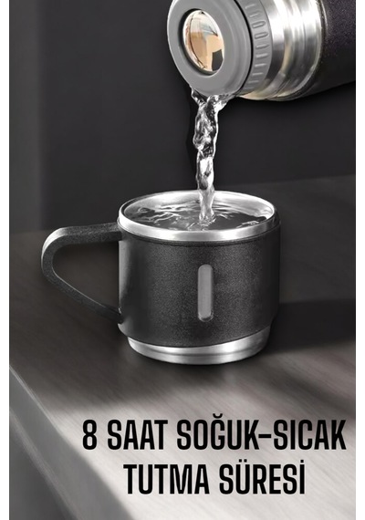 500 Ml Kapasiteli Taşınabilir Basınçlı Termos Seti Günlük Kullanım İçin İdeal Diğer