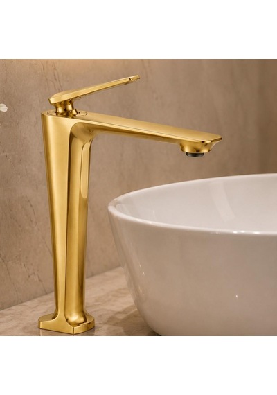 Sensa Uzun Lavabo Bataryası Mat Pırınc-altın Mat Pirinç Altın