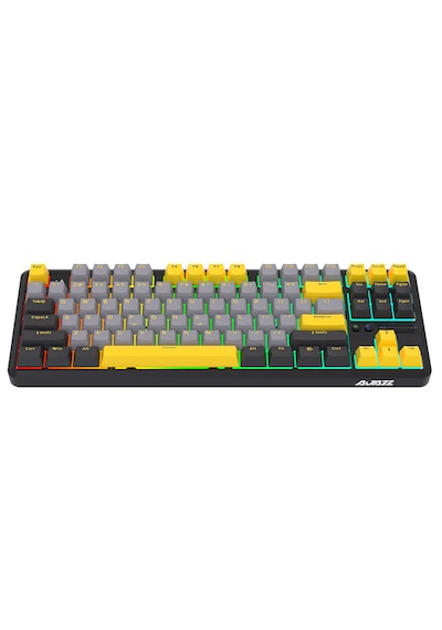 K870t Pro Siyah Mekanik Klavye + Aj139 V2 Siyah Oyuncu Mouse Seti