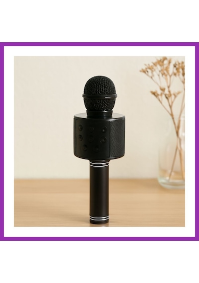 Bezos Kablosuz Karaoke Mikrofon Hoparlör Usb/tf/aux, 800mah Bty
