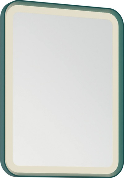 Creavit Patara Dikdörgen Led Ayna 55x75cm Mat Yeşil Cam