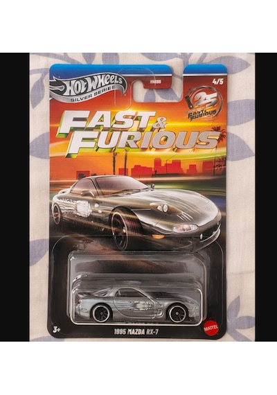 Hot Wheels Siver Series Fast&furious 1995 Mazda Rx-7 Gri