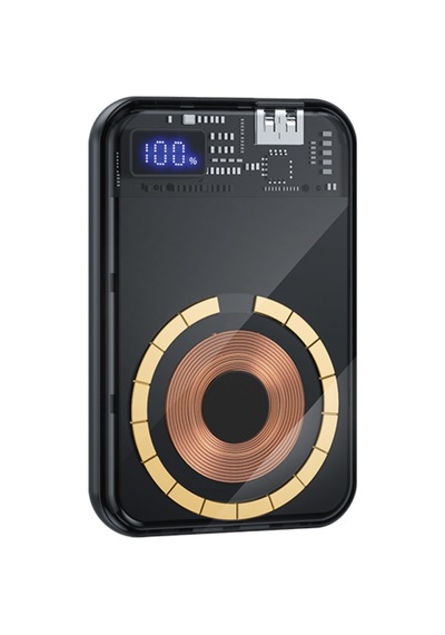 Dexim S5 10.000mah, Şeffaf Magsafe Dijital Göstergeli Pb Renk