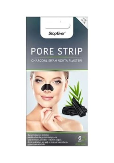 Stopever Charcoal Pore Strip Kömürlü Siyah Nokta Plasteri 2 X 6 Adet