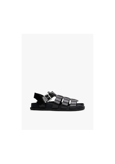 Kadın Tjw Fisherman Patent Sandalet Siyah