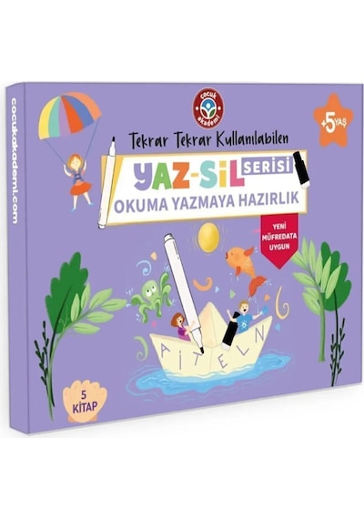 Yaz Sil Serisi Okuma Yazmaya Hazırlık Seti Yeni Müfredat
