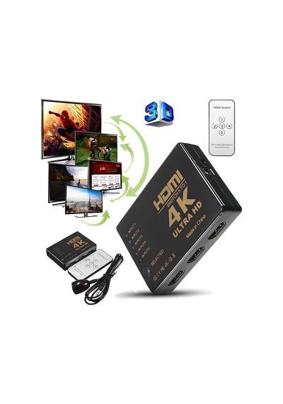 Speeduf 5 Port 3d 4k 2k Hdmı Switch Splitter Çoklayıcı Dağıtıcı