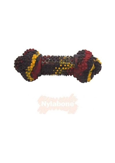 Nylabone Domuz Pastırması ve Cheeseburger Aromalı Köpek Çiğneme Kemiği S
