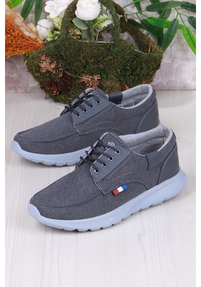 Fort Dks 020 Hafif Rahat Keten Sneaker Erkek Ayakkabı Füme