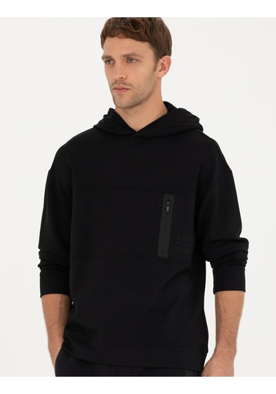 Pierre Cardin Erkek Siyah Sweatshirt 50272510-vr046 Siyah