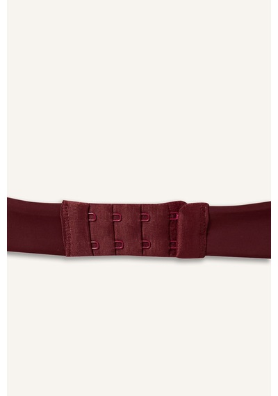 Defacto Push Up Micro Kaplı Yarım Dolgulu Balenli Tişört Bra Z3350az26aubr210 Bordo-br210