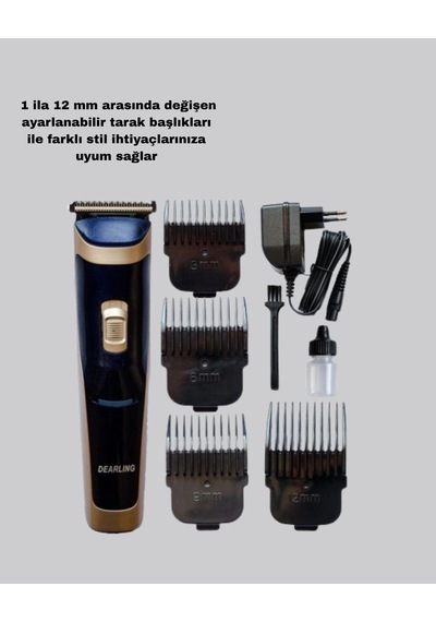 Çelik Bıçaklı Unisex Şarjlı Tıraş Makinesi Sessiz Motor, Kablosuz Ve Ayarlanabilir Krgltgsefs1dıbrk3yj
