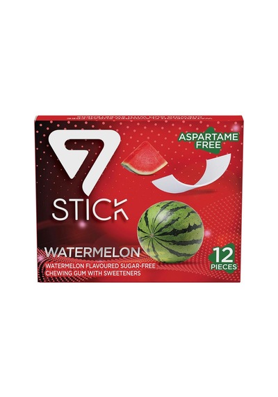 Karpuz Aromalı Şekersiz Sakız 33 Gr X 12'li Paket