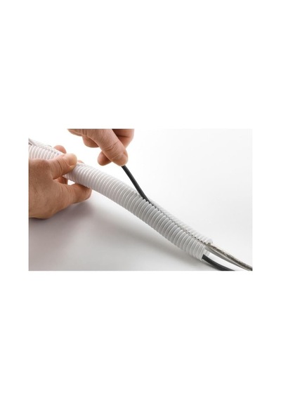 29mm Kablo Tesisat Gizleme Düzenleme Spiral Yarıklı Hortum Siyah Renk 5 Metre