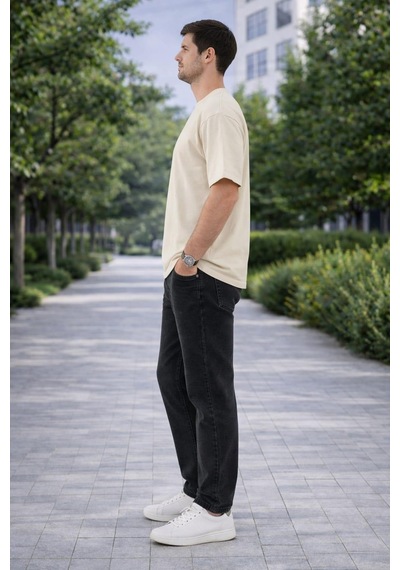 Alexandergardi Alexandergardı Basic Oversize T-shirt Bej