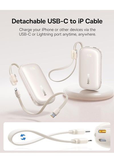 Lexroo Enerfill Fc21 Qpow3 Ultra Powerbank 10.000 Mah 45w - Titanyum Çok Renkli
