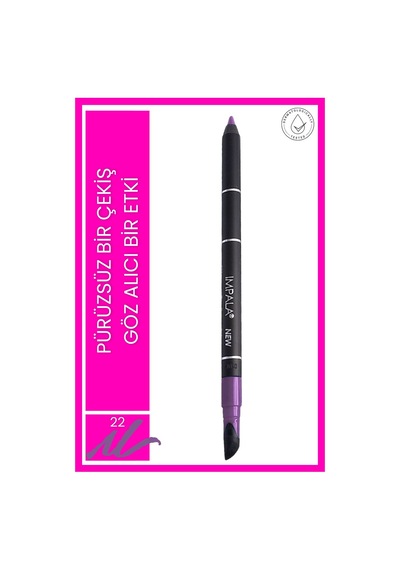 Impala Silicone Suya Dayanıklı Ve Uzun Süre Kalıcı Silikon Göz Kalemi 22