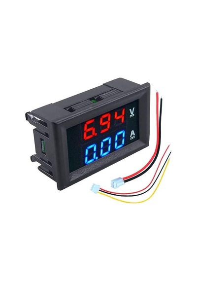 Hobimekatronik Dijital Voltmetre Dijital Ampermetre Dc 100V 10A