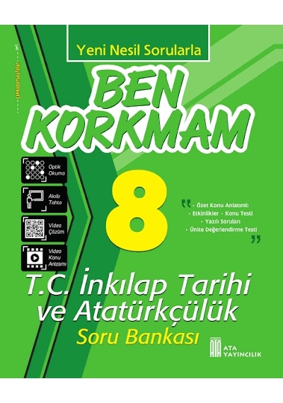 8.sınıf Ben Korkmam Türkçe-matematik-fen Bilimleri-tc İnkılap Tarihi Soru Bankası Seti