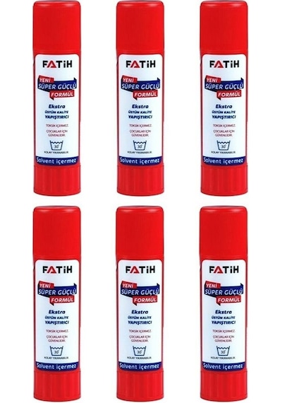 Glue Stick Yapıştırıcı Katı Yapıştırıcı 10 Gr Ruj Yapıştırıcı 6 A