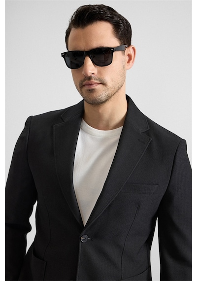 Süvari Siyah Slim Mono Yaka Düz Torba Cep 6 Drop Takım Elbise Tk1006900382-s09 Siyah Süvari Siyah Slim Mono Yaka Düz Torba Cep 6 Drop Takım Elbise Tk1006900382-s09 Siyah