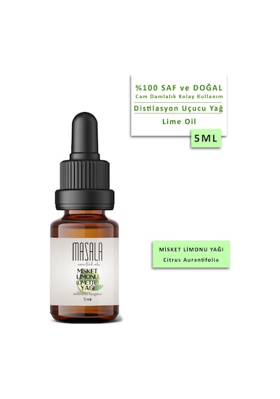 Masala Misket Limonu Yağı 5 ML (Lime Essential Oil)