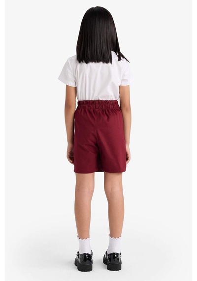 Defacto Kız Çocuk Okula Dönüş Gabardin Etek F1434a825aubr248 Bordo