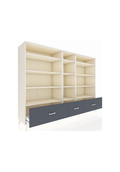 Hyperion Dolap 12 Raflı 3 Çekmeceli 220x44x163 Aytaşı-aytaşı/ant Aytaşı-aytaşı/antrasit Hyperion Dolap 12 Raflı 3 Çekmeceli 220x44x163 Aytaşı-aytaşı/ant Aytaşı-aytaşı/antrasit