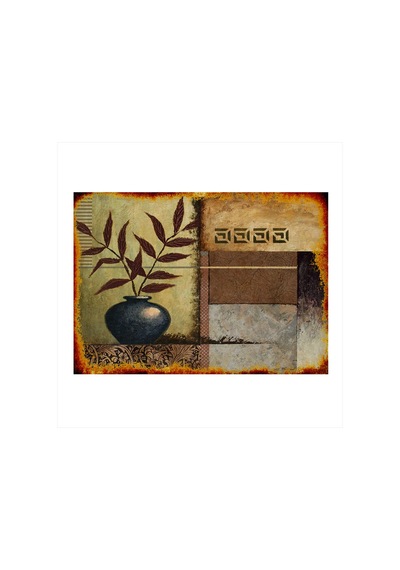 Bedeko Çiçek Ve Mavi Vazo Art Mdf Tablo 50cm X 70cm