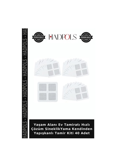Yaşam Alanı Ev Tamiratı Hızlı Çözüm Sineklikyama Kendinden Yapışkanlı Tamir Kiti 40 Adet