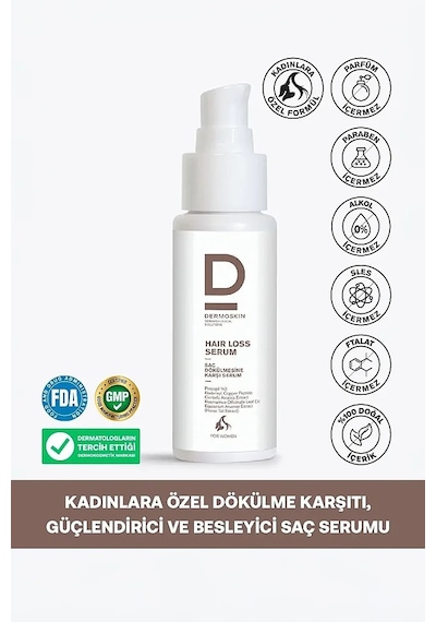 Dermoskin Saç Bakım Serumu Kadın Saç Dökülme Karşıtı Serum Kadın Saç Bakımı Keratin Saç Bakımı 50 Ml
