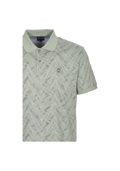 Erkek Polo Yaka Tişört Çağla Slim Fit Ribanalı Kol Pamuklu Baskılı T-shirt Ncs Jeans 1254-çağla Mint