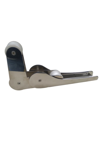 Tekne Burun Makarası. Mafsallı Baş Makarası. 304 Krom 50x370mm