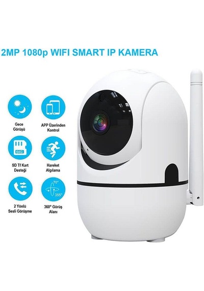 Alpsmart As680-ıp Akıllı Wi-fi Ip Kamera Full Hd 1080p